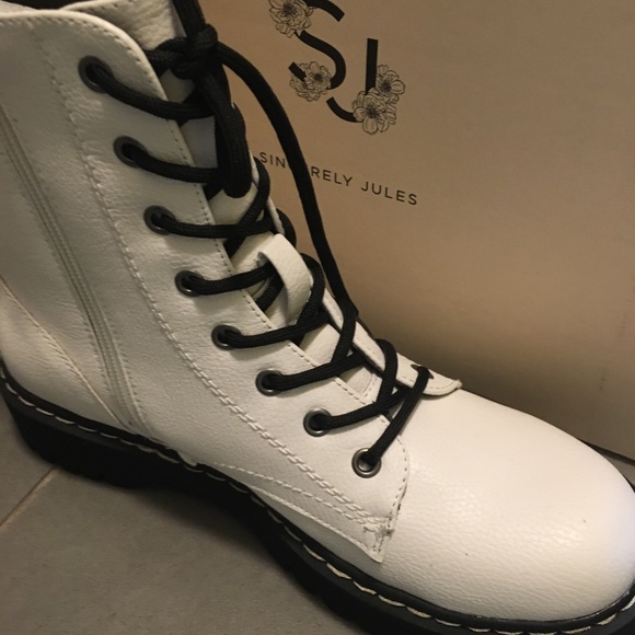 🤍Sincerely Jules White Womens Combat Booths🥾 - Picture 5 of 15